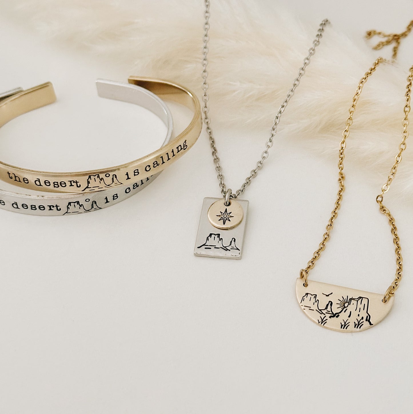 Desert Sky Semi-Circle Necklace