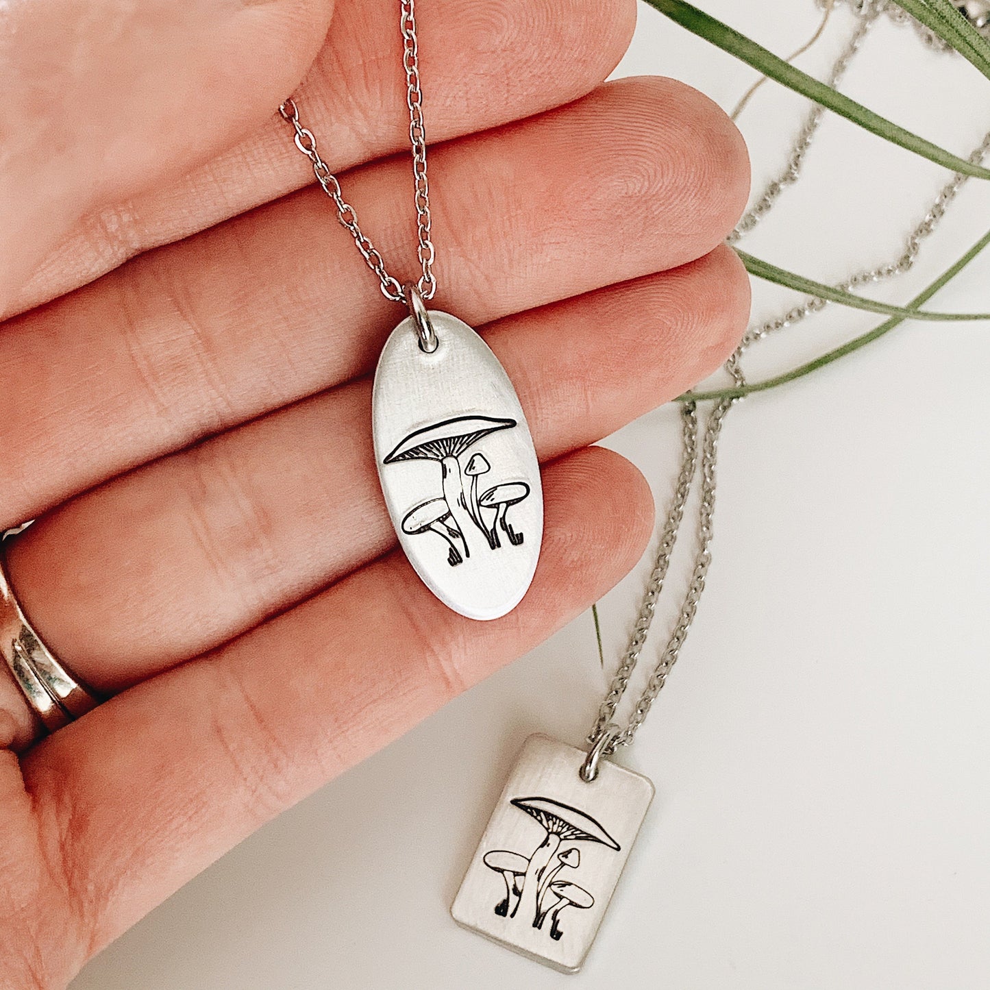 Wild Mushroom Necklace, Outdoor Jewelry