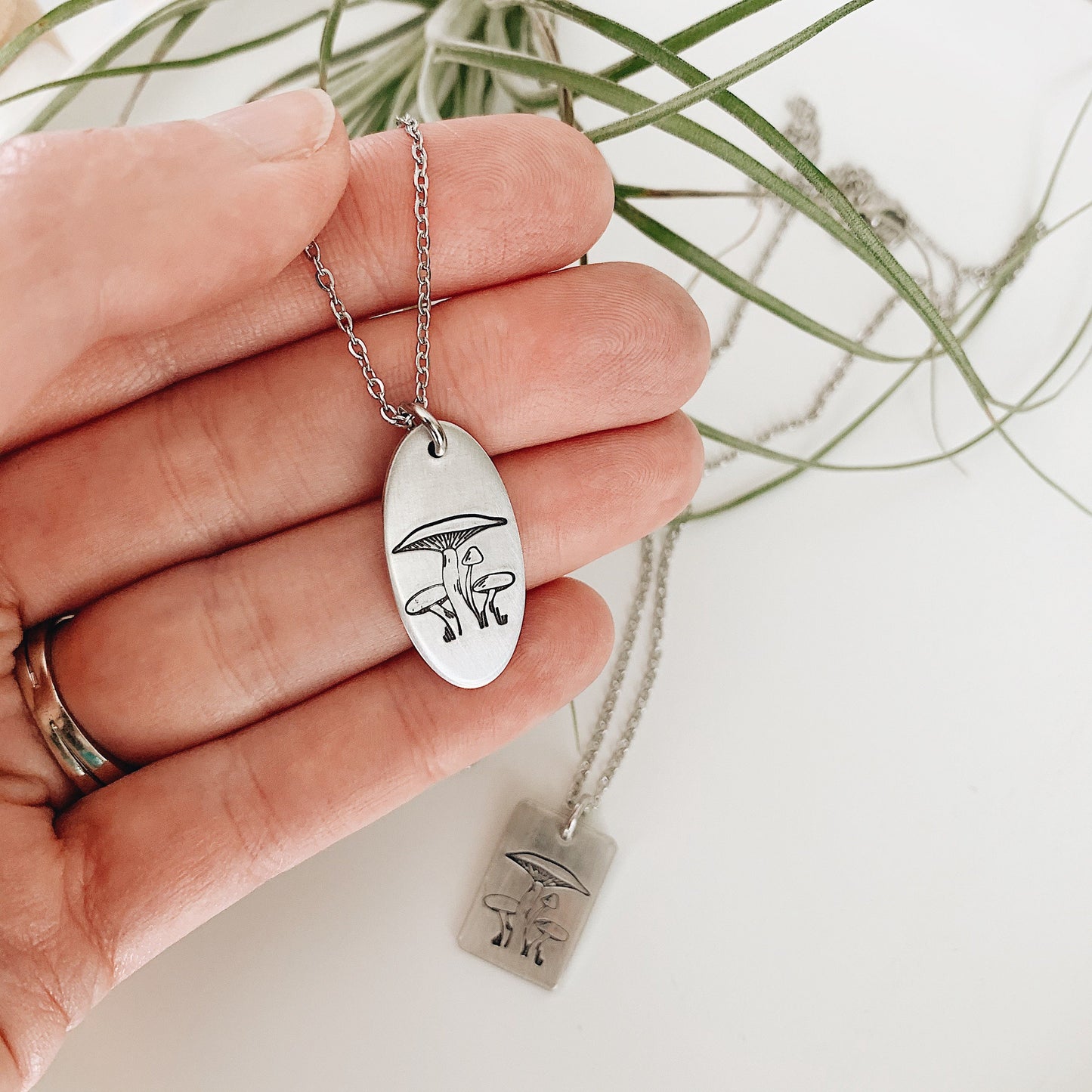 Wild Mushroom Necklace, Outdoor Jewelry