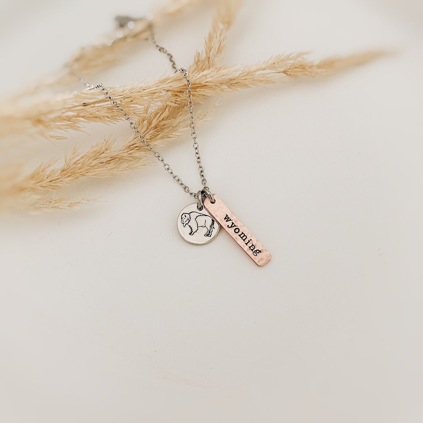 Bison State Love Necklace