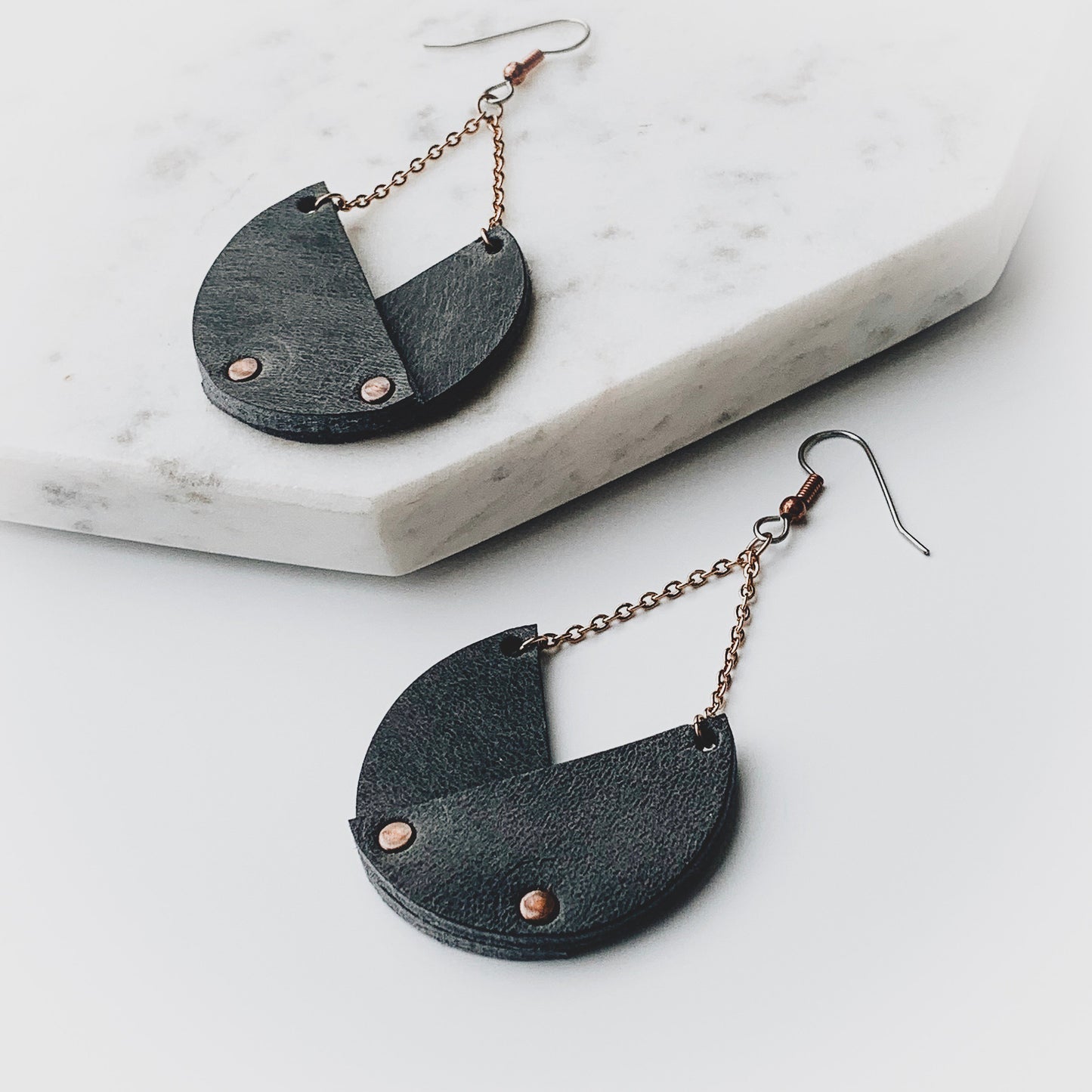 Leather Fortune Earrings