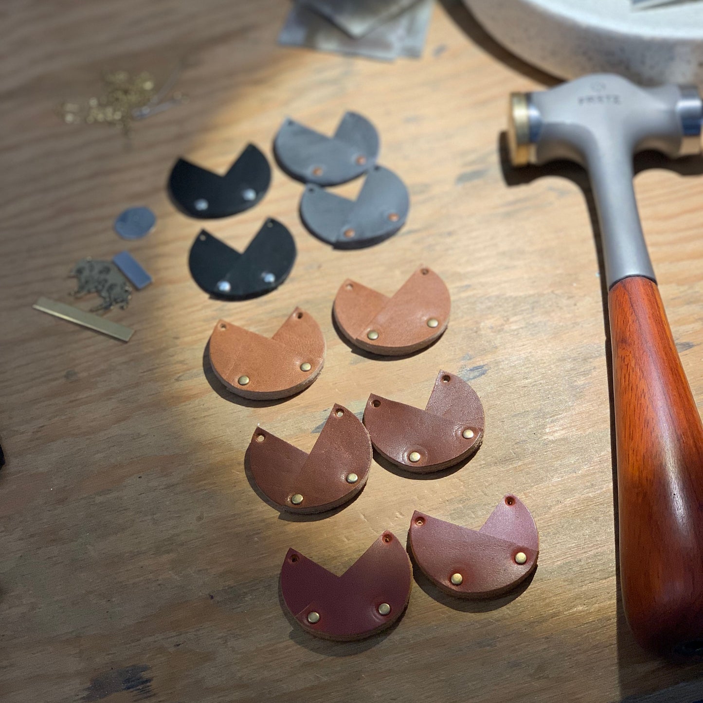 Leather Fortune Earrings