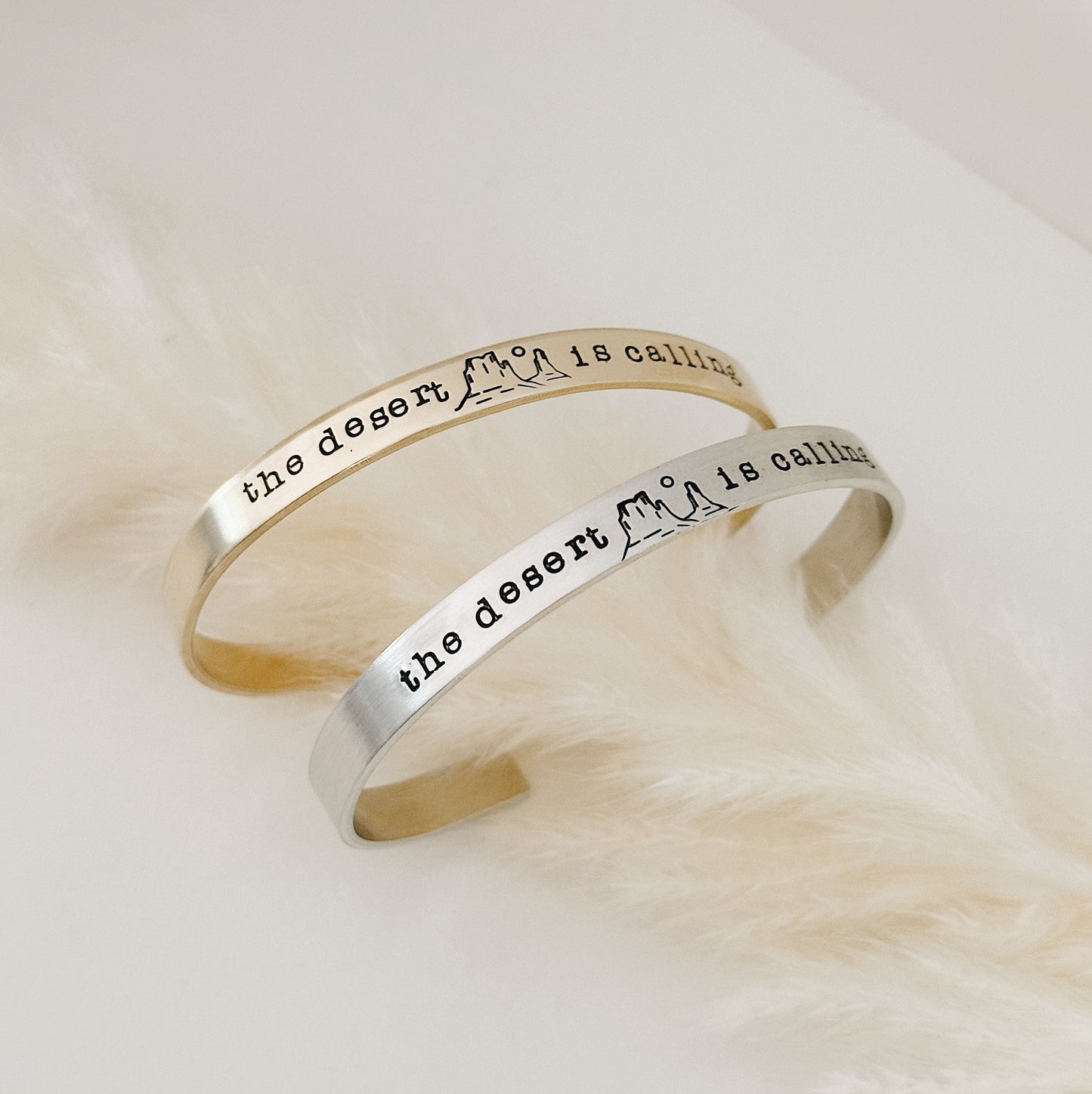 The Desert is Calling Metal Cuff Bracelet