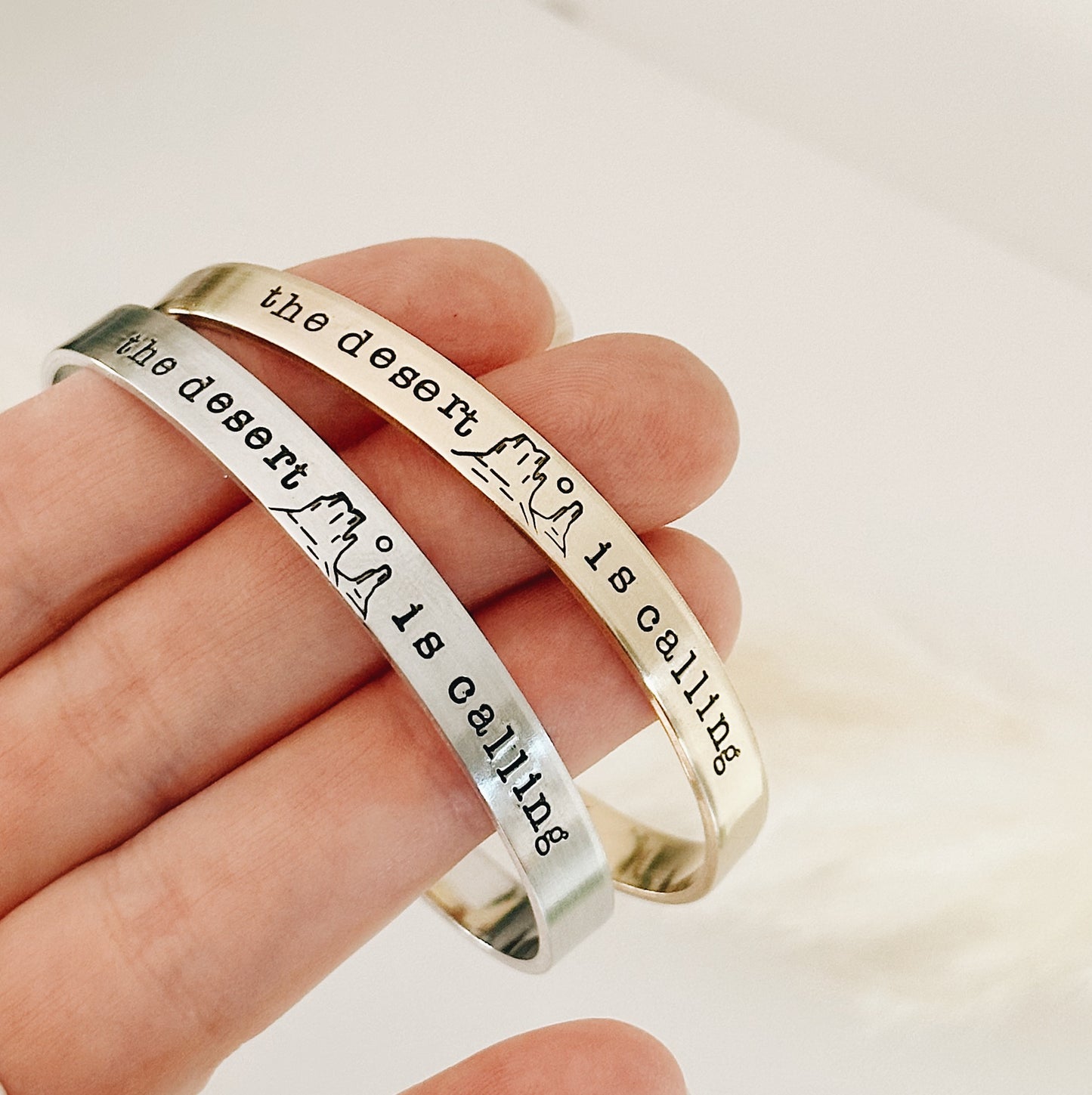 The Desert is Calling Metal Cuff Bracelet